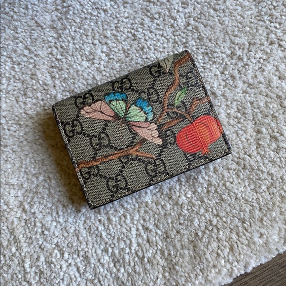 Gucci floral print wallet